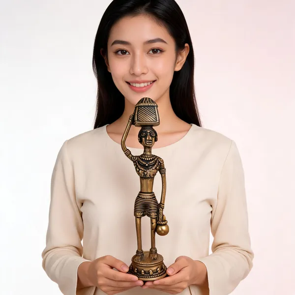 Metal_Tribal_Art_Woman_Figurine