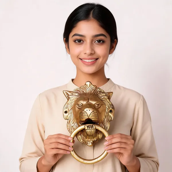 Brass_Tone_Lion_Design_Door_Knocker