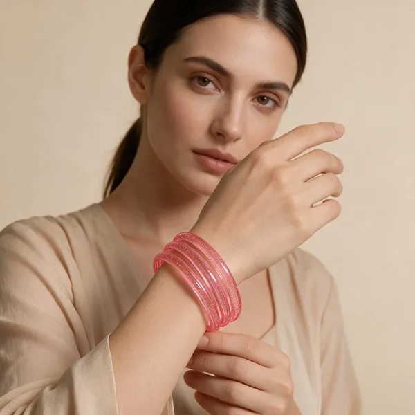 Pink_Glitter_Detail_Bangles_For_Women_Pack_Of_4