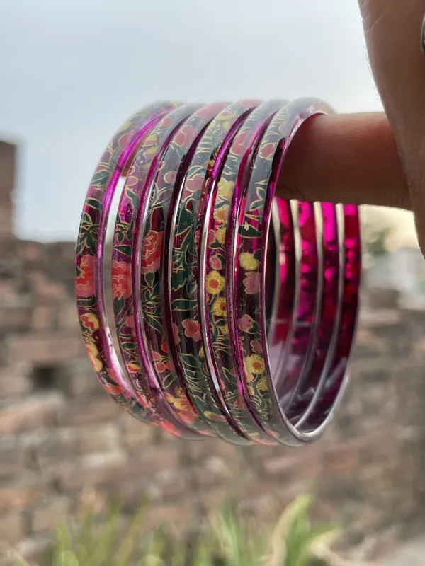 Multicolour_Floral_Design_Bangles_for_Women