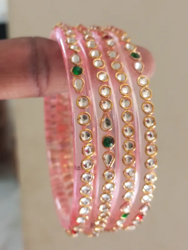 Pink_Stone_Studded_Bangles_for_Women
