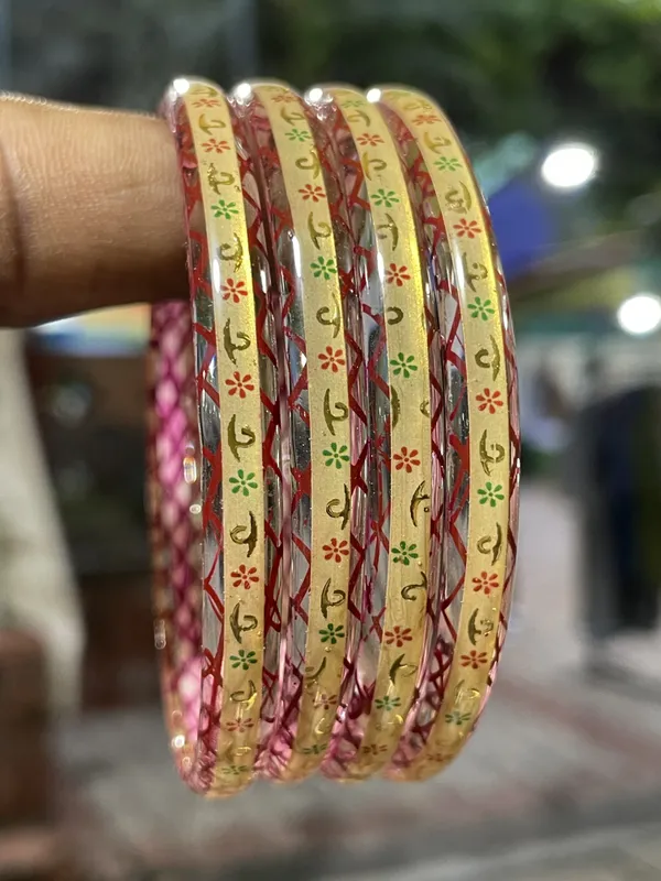 Gold-Toned_Floral_Bangle_Set_for_Women