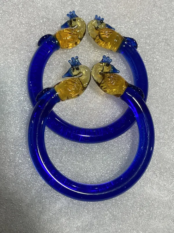 Blue_Glass_Peacock_Decorative_Rings_Set