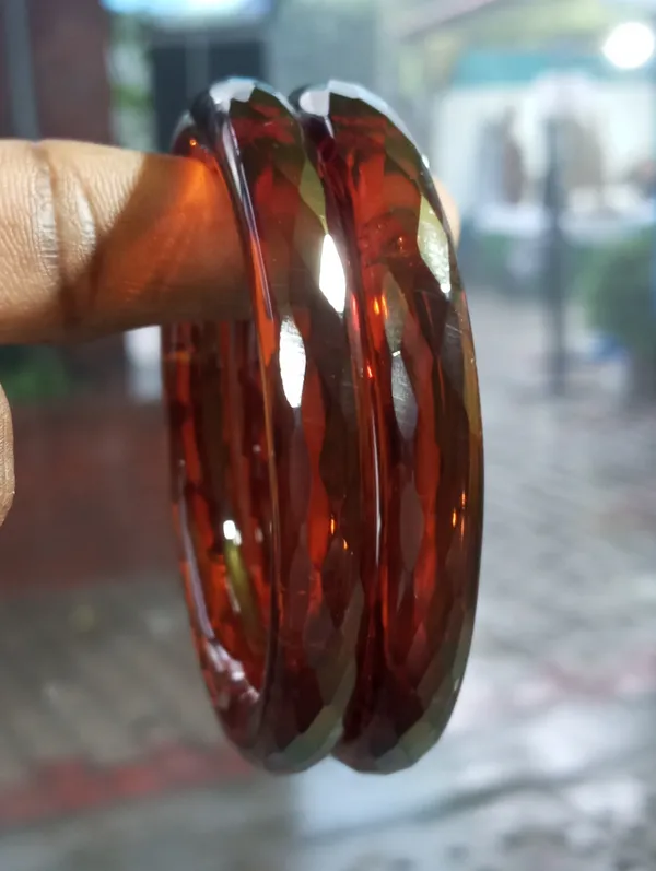 Brown_Faceted_Bangles_Set_of_Two_for_Women
