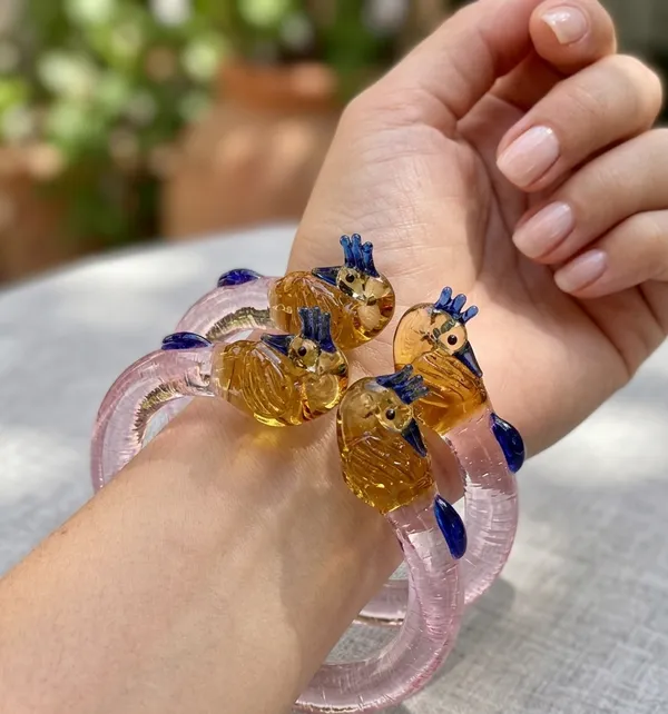 Pink_Bird_Design_Bangle_Set_For_Women_Pack_Of_2