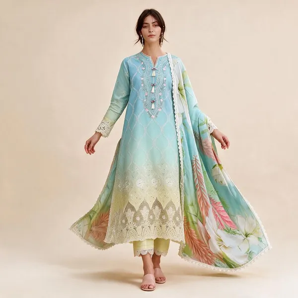 Blue_&_Green_Mushq_Solace_Ombre_Chikankari