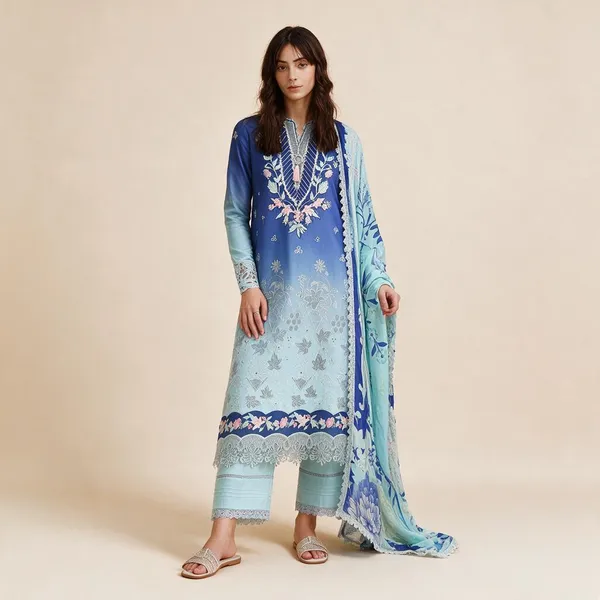 Dark_Blue_Light_Blue_Lawn_Ombre_Chikankari_Suit_For_Women
