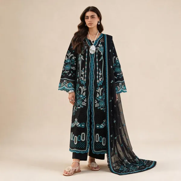 Black_Organza_Suit_For_Women