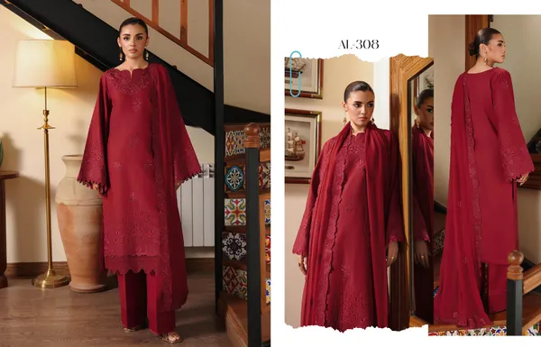 Red_Lawn_Suit_Set_For_Women