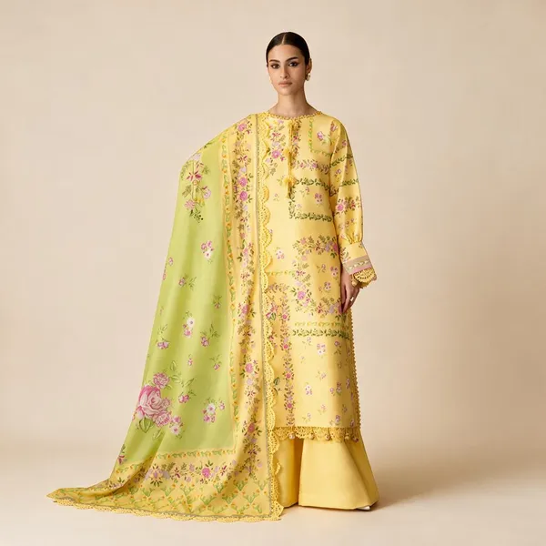 Lime_Yellow_Lawn_Suit_Set_For_Women