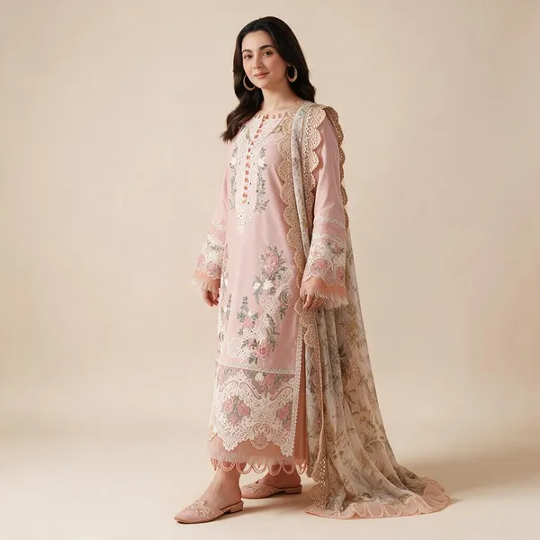 Pink_Lawn_Ombre_Suit_Set_For_Women