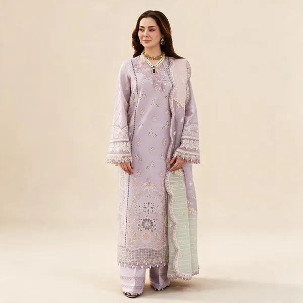 Lavender_Lawn_Qalamkari_Suit_Set_For_Women