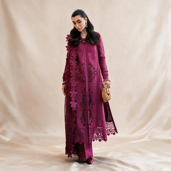 Magenta_Lawn_Suit_Set_For_Women