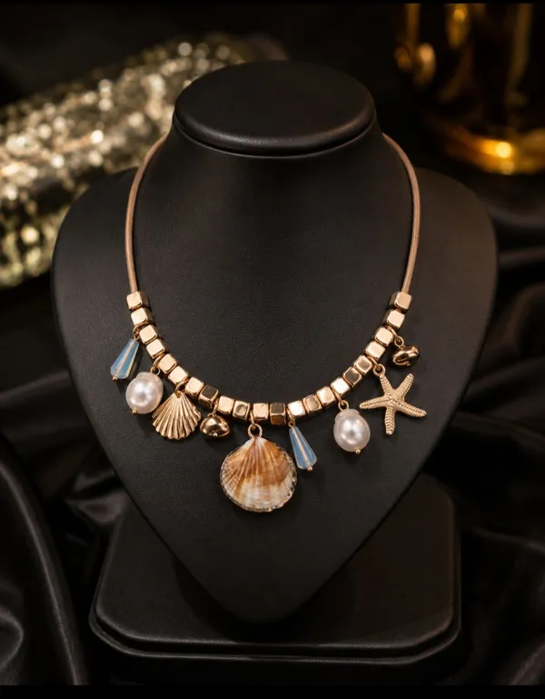 Gold_Alloy_Anti_Tarnish_Charm_Necklace_For_Women