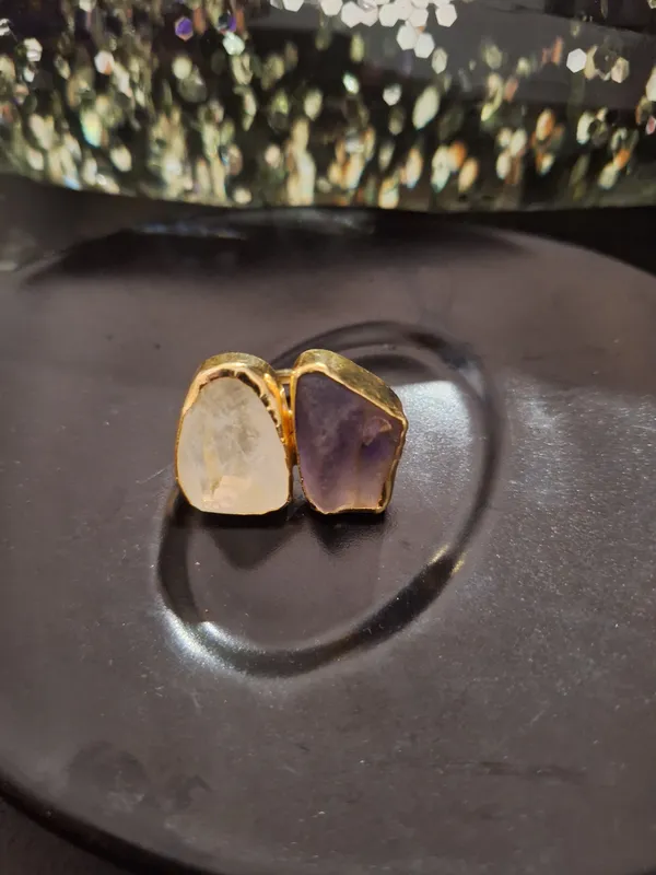 Gold_Multicolor_Alloy_Natural_Stone_Two_Stone_Statement_Ring_For_Women