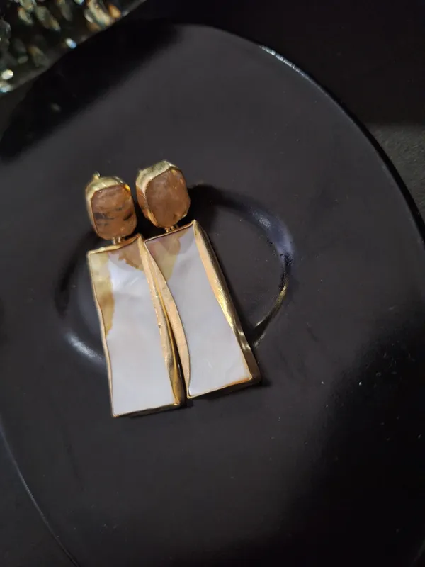 Gold_White_Brass_Moonstone_Mother_Of_Pearl_Statement_Earrings_For_Women