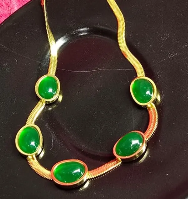 Gold_Green_Alloy_Statement_Necklace_For_Women