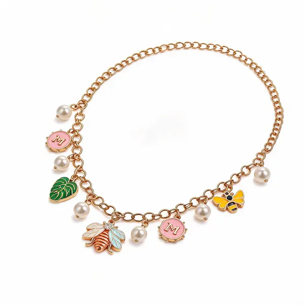 Gold_Alloy_Anti_Tarnish_Charm_Necklace_For_Women