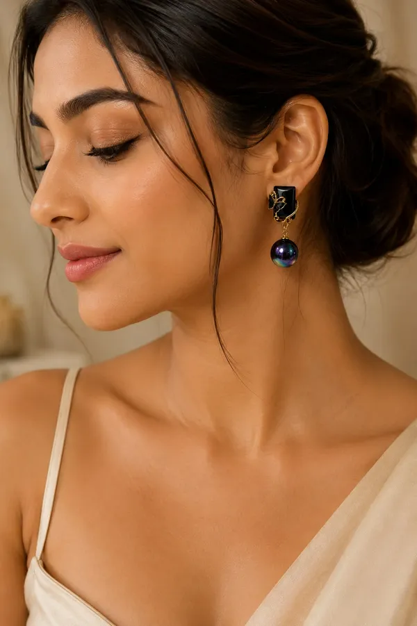 Black_Gold_Alloy_Stone_Statement_Earrings_For_Women