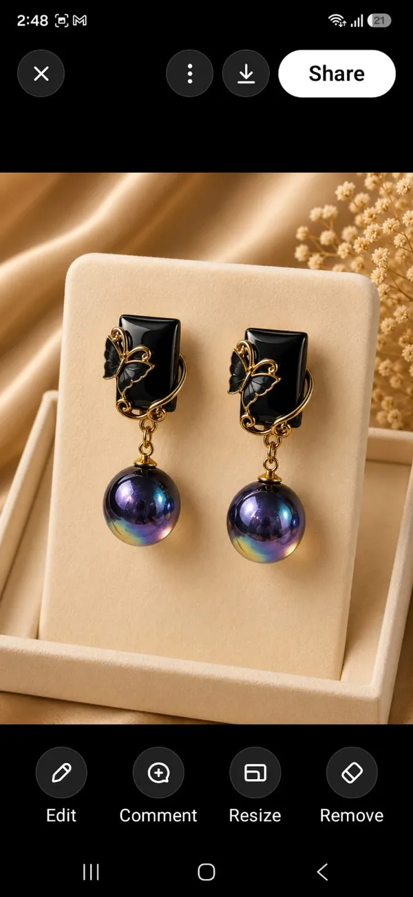 Black_Gold_Alloy_Stone_Statement_Earrings_For_Women