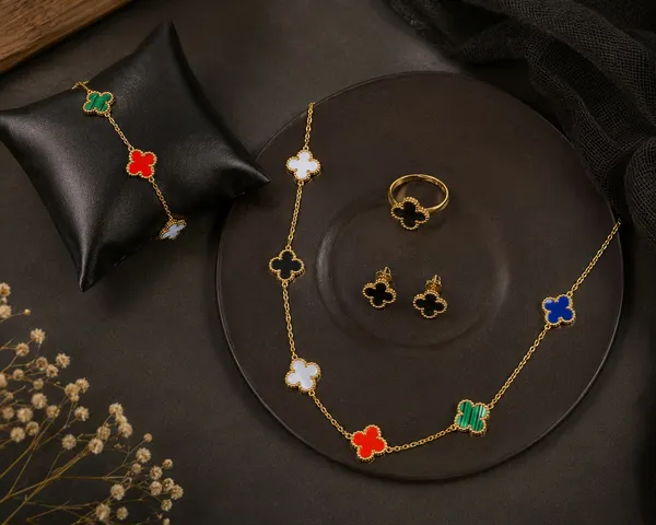 Gold_Multicolor_Alloy_Flower_Necklace_Earrings_Ring_Bracelet_Set_For_Women