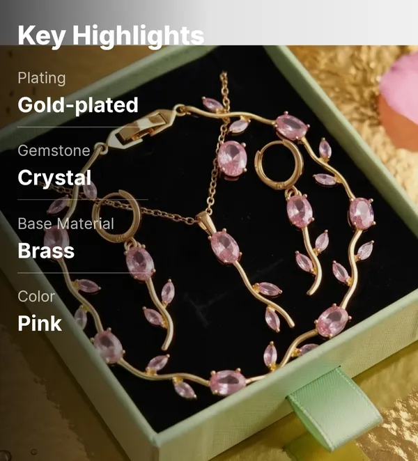 pink_tulip_Necklace+Earings+Bracelet