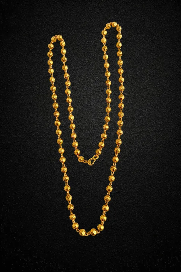 Gold-Tone_Metal_Beaded_Necklace_for_Women