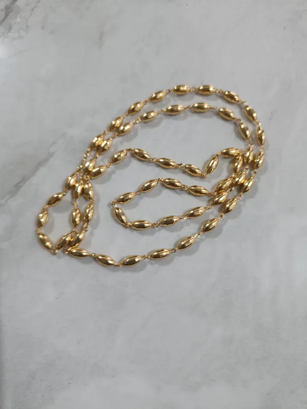 Gold_Tone_Oval_Bead_Chain_Necklace_for_Women