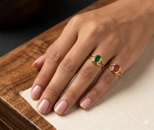 Gold_Tone_Oval_Stone_Rings_for_Women