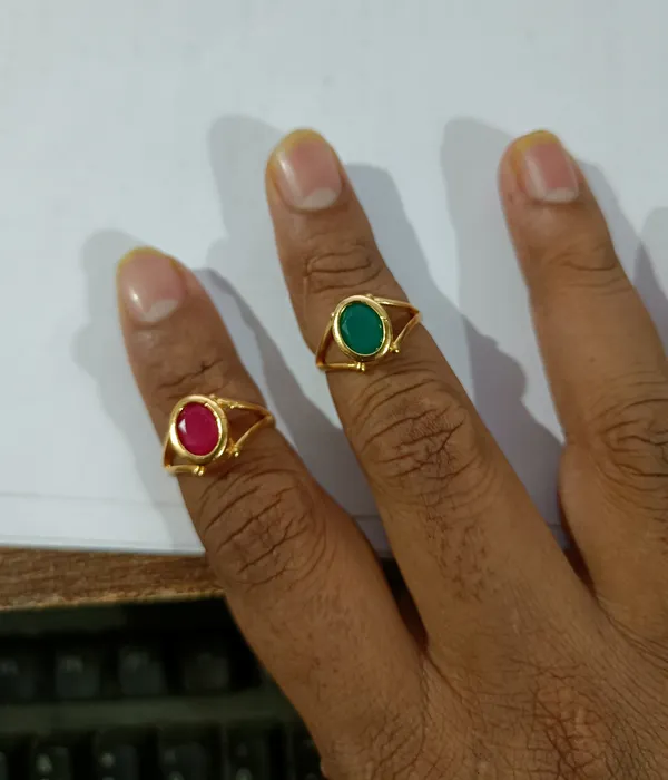 Gold_Tone_Oval_Stone_Rings_for_Women