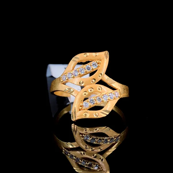 Gold_Plated_Leaf_Design_Ring_for_Women