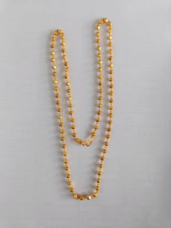 Gold-Tone_Metal_Beaded_Necklace_for_Women