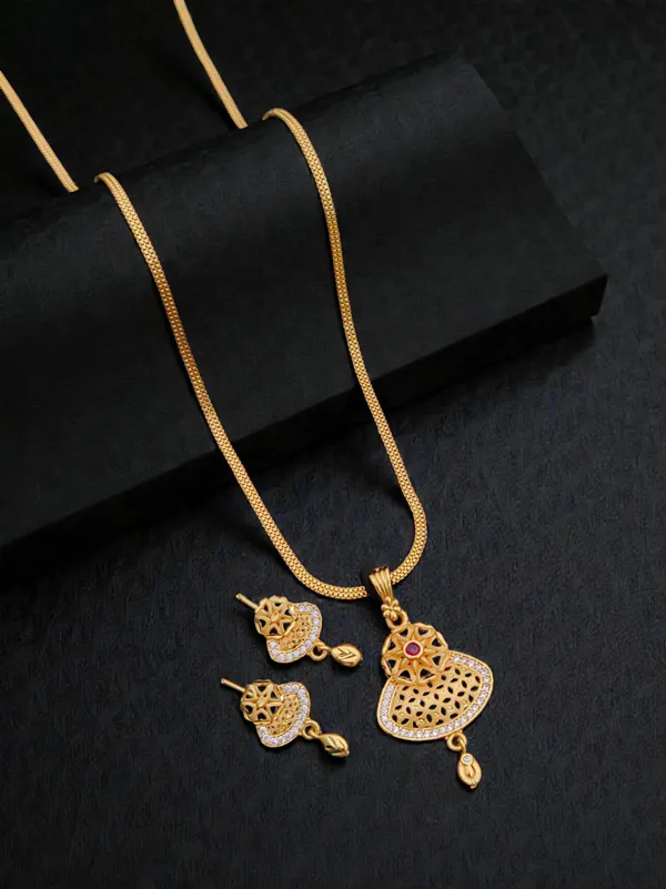 Gold_Tone_Pendant_Necklace_Set_for_Women