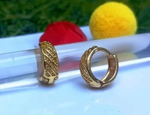 Gold_Tone_Textured_Hoop_Earrings_for_Women