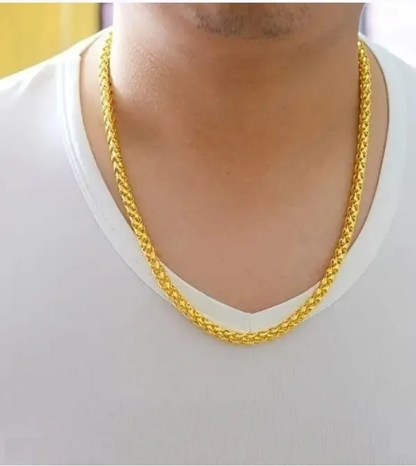 Gold-Tone_Braided_Chain_Necklace_for_Men