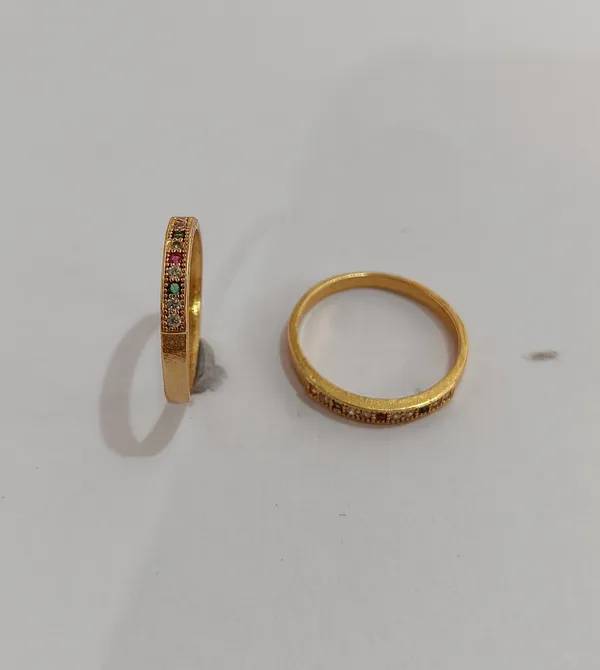Gold-Tone_Multicolour_Stone_Band_Ring_for_Women