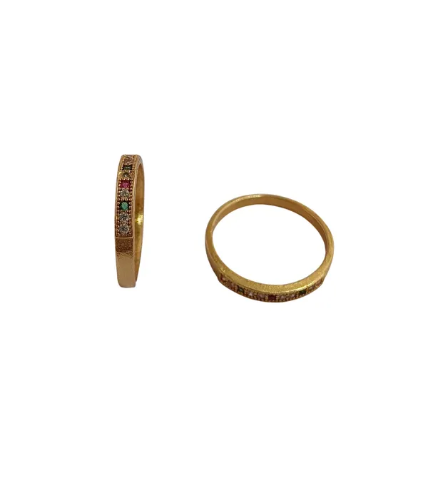 Gold-Tone_Multicolour_Stone_Band_Ring_for_Women