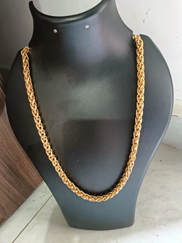 Gold-Tone_Braided_Chain_Necklace_for_Men
