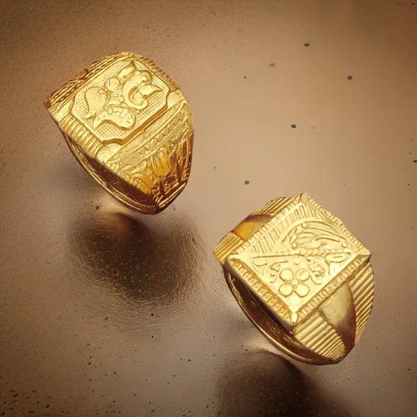 Gold_Tone_Embossed_Stud_Earrings_for_Women