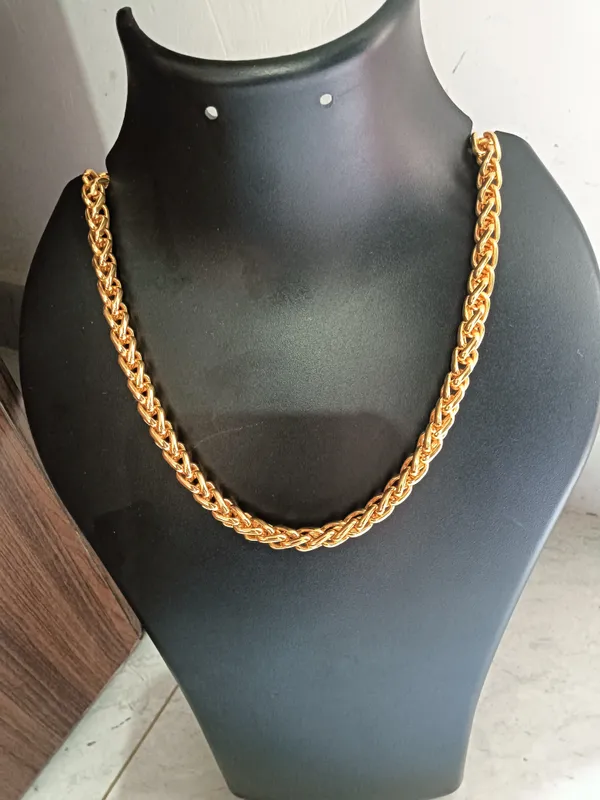 Gold-Tone_Braided_Chain_Necklace_for_Men