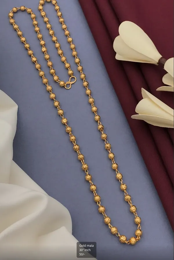 Gold-Tone_Metal_Beaded_Necklace_for_Women