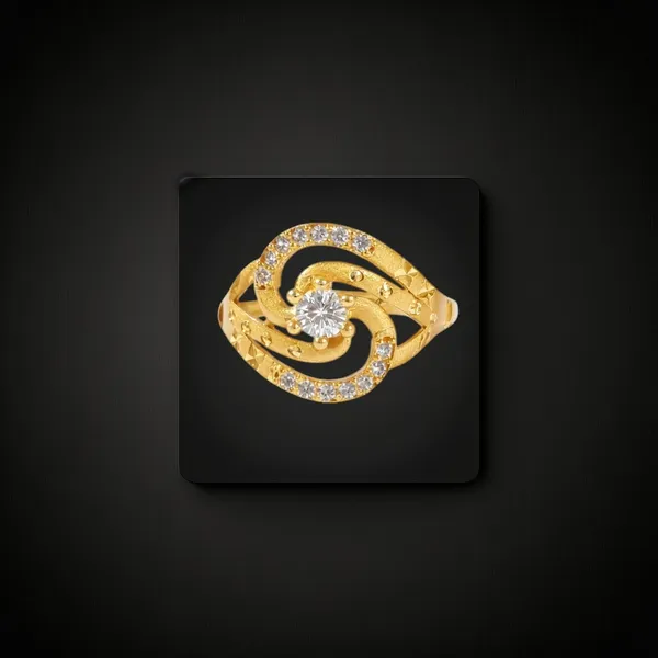Gold-Tone_Crystal_Interwoven_Ring_for_Women