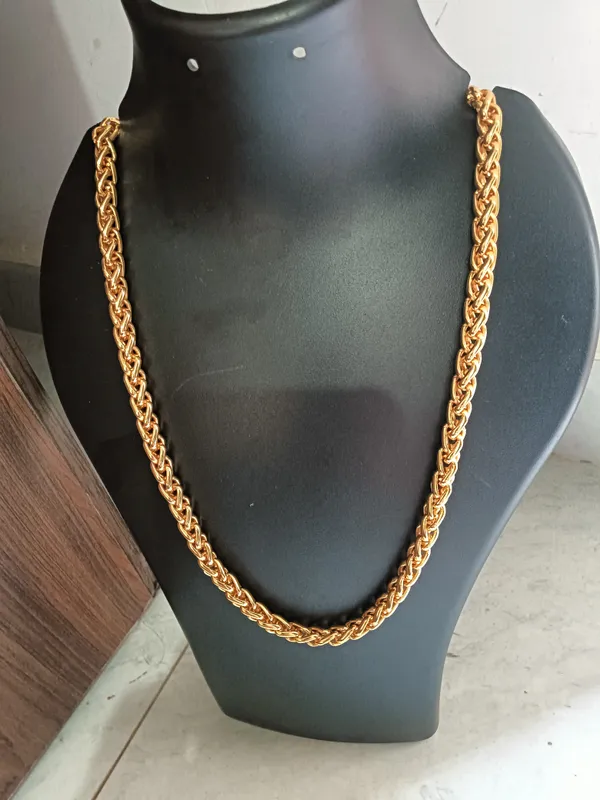 Gold-Tone_Braided_Chain_Necklace_for_Men