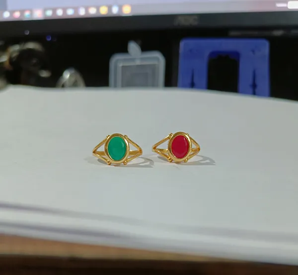 Gold_Tone_Oval_Stone_Rings_for_Women