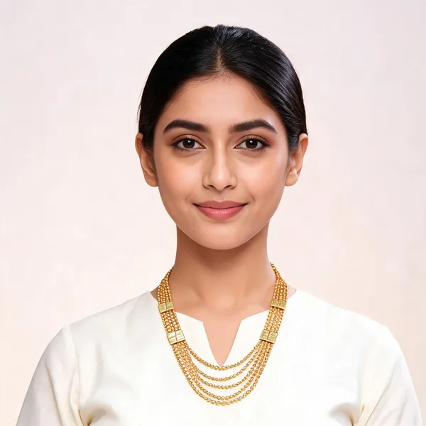 Gold_Tone_Beaded_Multi-Layer_Rani_Haar_Necklace_For_Women