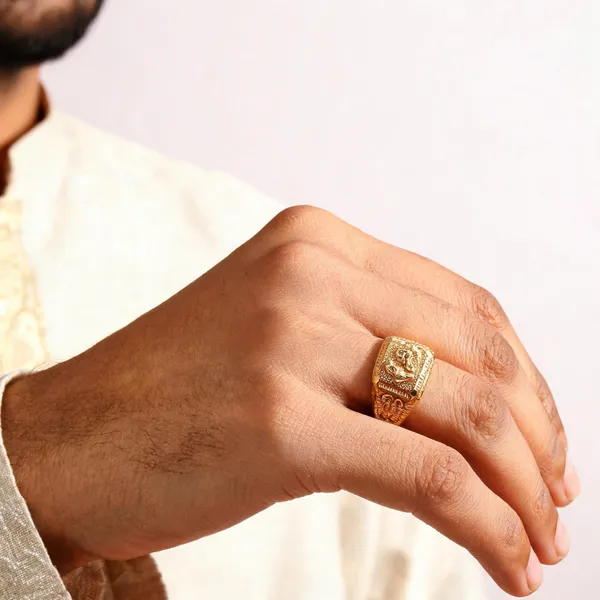 Gold_Tone_Embossed_Broadband_Statement_Ring_For_Men