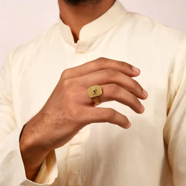Gold_Tone_Bold_Rectangular_Ornate_Signet_Ring_For_Men