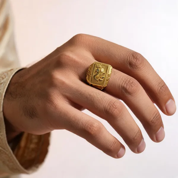 Gold_Tone_Om_Engraved_Signet_Ring_For_Men