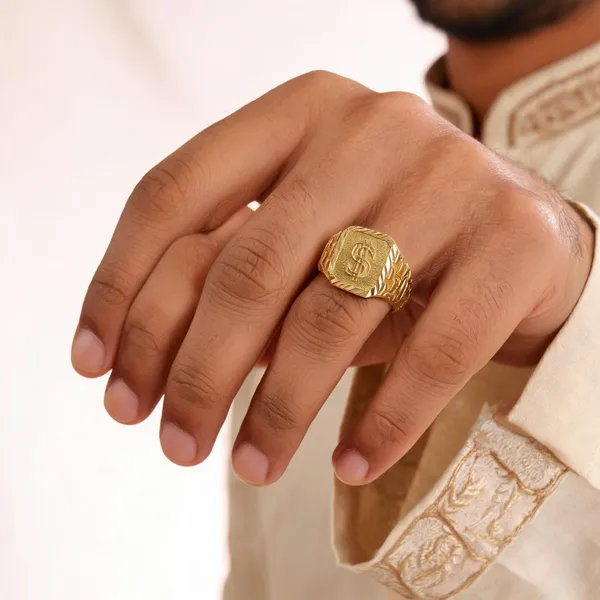 Gold_Tone_Dollar_Sign_Signet_Ring_For_Men