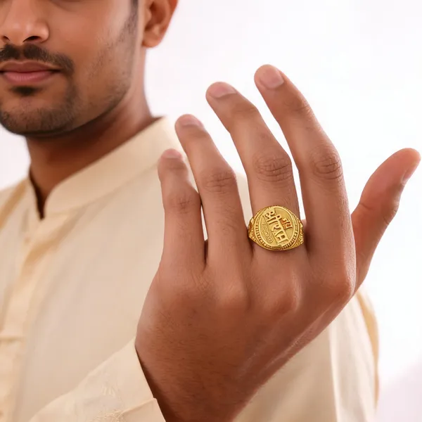 Gold_Tone_Engraved_Oval_Signet_Ring_For_Men